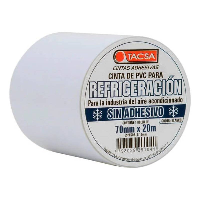 Cinta Sin Adhesivo 70MMX20M Blanca