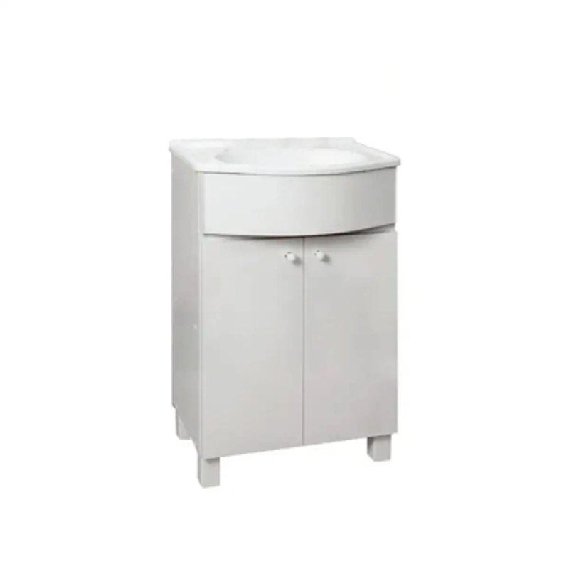 Vanitory Trento 50Cm 1 Agujero Blanco Amube