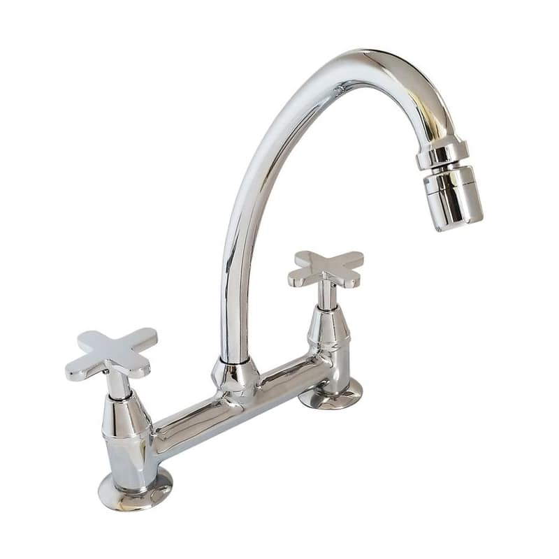 Grifería Cocina Mesada Mailen Cromo Aqualaf