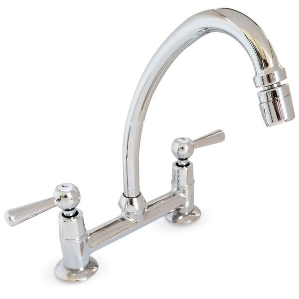 Grifería Cocina Mesada Itatí Lever Cromo Aqualaf