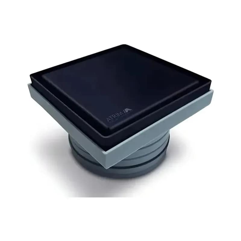 Rejilla Pileta Patio 12 X 12 Negro Pr120T08 Atrim