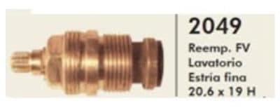Cabezal Mesada, Lavatorio Y Bidet Estria Fina 2049 Cabezales