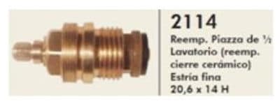 Cabezal Mesada, Lavatorio Reemplazo Cierre Ceramico 2114 Cabezales