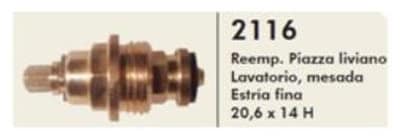 Cabezal Lavatorio Y Mesada Estria Fina 2116 Cabezales