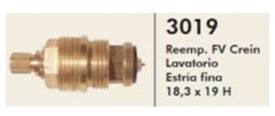Cabezal Lavatorio Estria Fina 3019 Cabezales