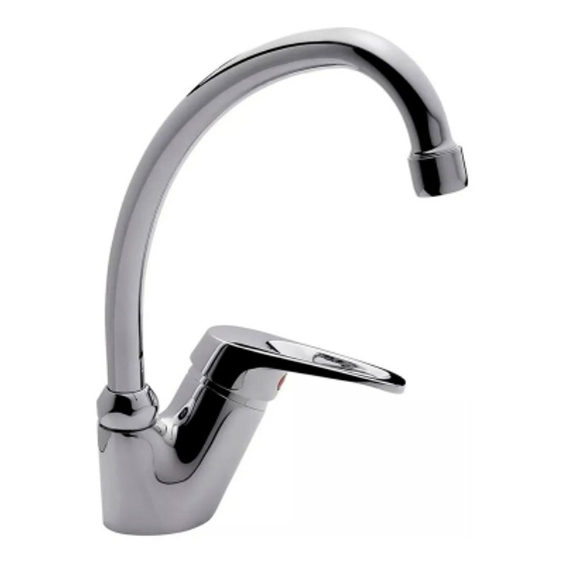 Grifería Monocomando Cocina Pico Alto Curvo B1 Cromo FV 0423/B1-CR