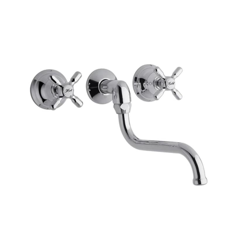Grifería Cocina Pared Embutir New Port Plus Cromo FV 0403/B2P-CR