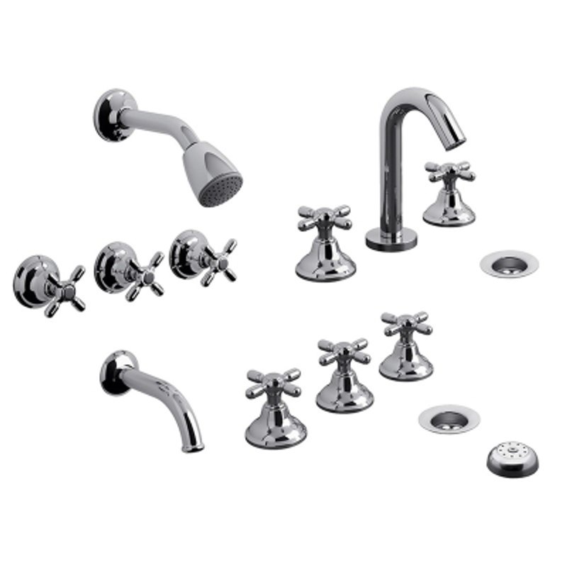 Kit De Griferia Baño Newport Plus 0900.03/B2P Fv