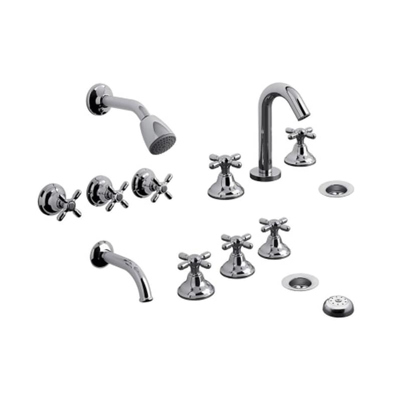 Kit De Griferia Baño Newport Plus 0900.03/B2P Fv