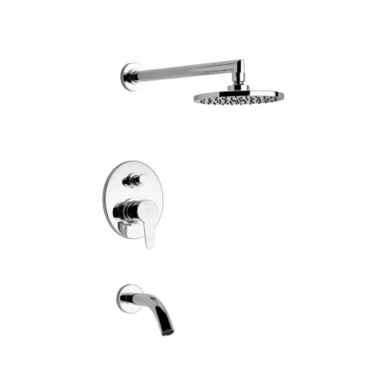 Grifería Monocomando Bañera Embutir Con Transferencia Puelo Fv 0106/B5