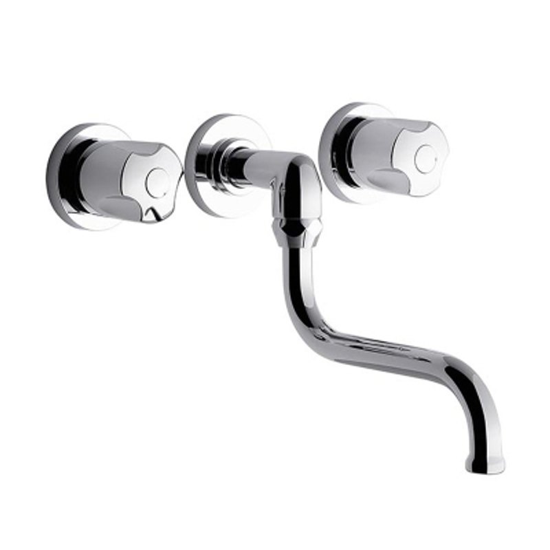 Grifería Cocina Pared Embutir Pico Bajo Pampa Fv 0403/B6