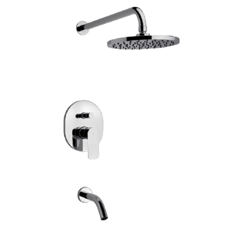 Grifería Coty Monocomando Lluvia Embutir Con Transferencia S 0106/D9 Fv