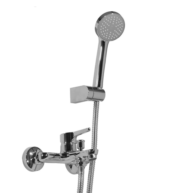 Grifería Monocomando Ducha Exterior Con Transferencia Alba Cromo