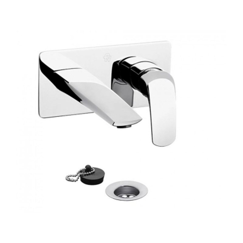 Grifería Monocomando Lavatorio Pared Epuyen Cromo FV 0206/L2-CR