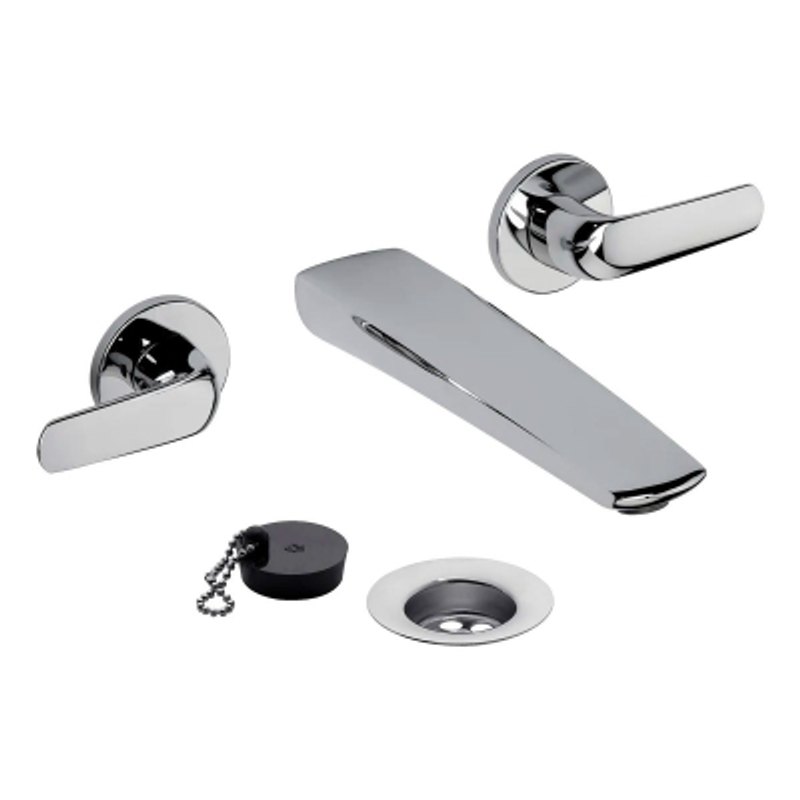 Grifería Lavatorio Pared Epuyen Cromo FV 0203/L2-CR