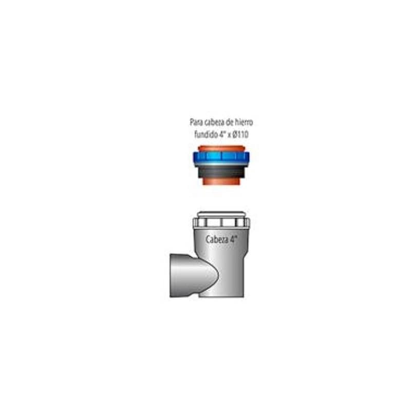 Acople Adaptador Para Cabeza 4" X110 Gon-Ren