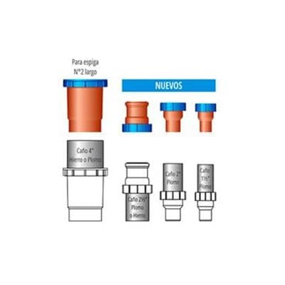 Acople Adaptador Para Esp 2 1/2 X 63 Gon-Ren