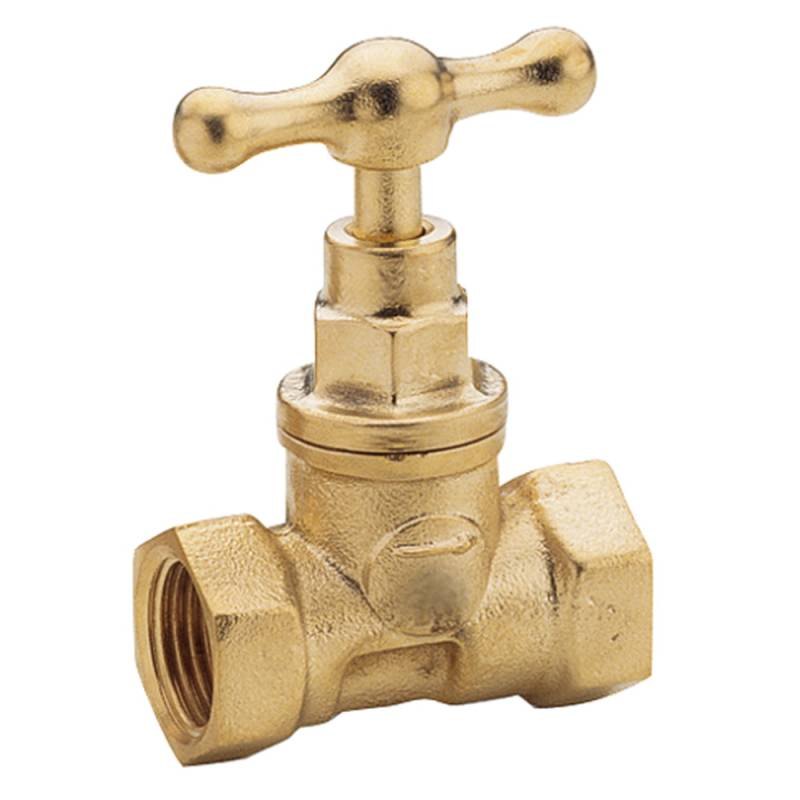 Llave Paso Hierro Bronce 1/2 Grifar
