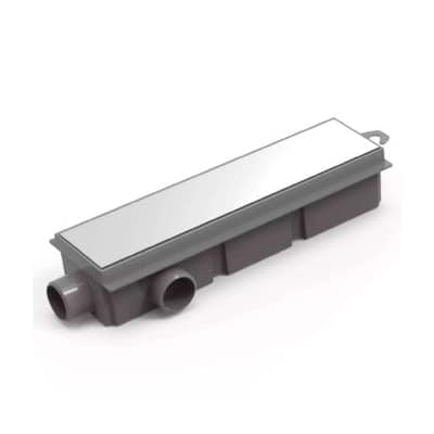 Desagüe Lineal Encastrable Con Rejilla 30 Cm Gris