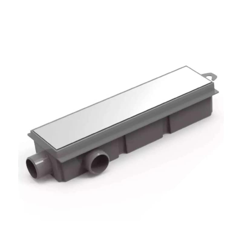 Desagüe Lineal Encastrable Con Rejilla 30 Cm Gris