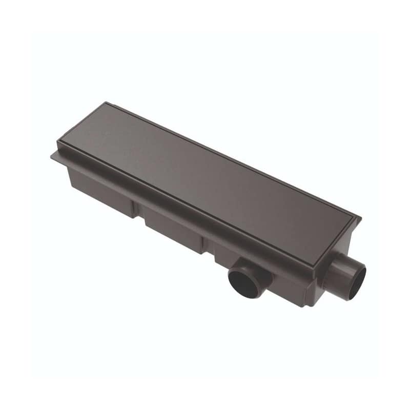 Desagüe Lineal Encastrable Con Rejilla 30 Cm Negro