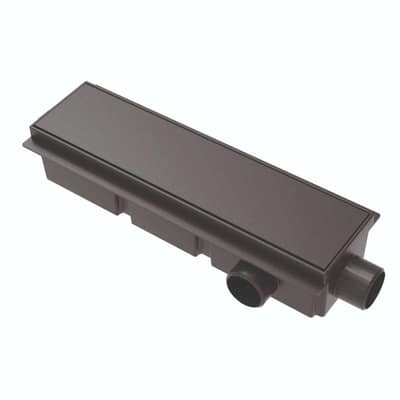 Desague Lineal Encastrable Con Rejilla 30 Cm Negro