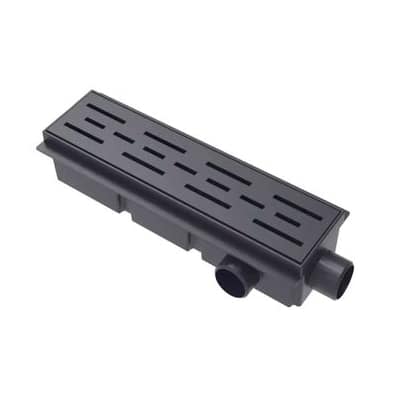 Desagüe Abs Rejilla 30 Cm Negro 12130 Ideal