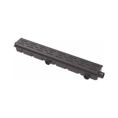 Desagüe Abs Con Rejilla 60 Cm Negro 12135 Ideal