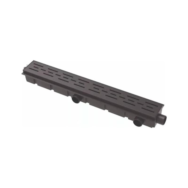 Desagüe Abs Con Rejilla 60 Cm Negro 12135 Ideal