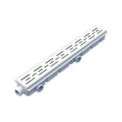 Desagüe Encastrable Con Reja Abs Blanca 60 Cm Ideal
