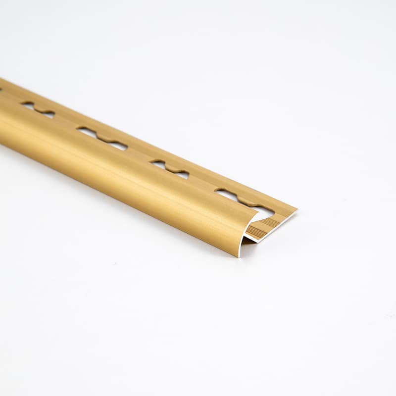 Moldumet Guardacanto Aluminio 9mm Dorado Mate Moldutex