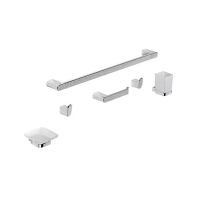 Kit Accesorios 6 Piezas Soria Cromo 016006 Peirano
