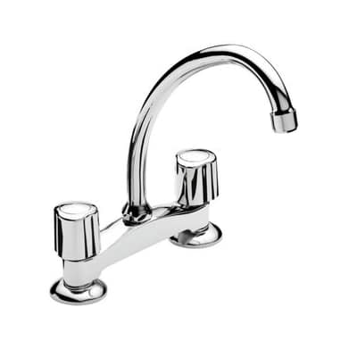 Grifería Juego Cocina Mesada Dique Cromo Peirano 910/M