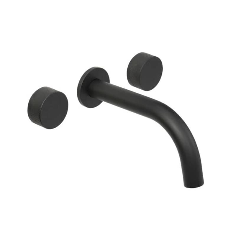 Grifería Lavatorio Pared Fabric Black Peirano 62-100N