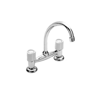 Grifería Juego Cocina Mesada Lorca Cromo Peirano 51-010