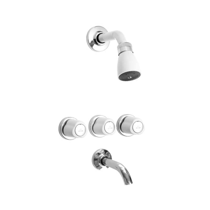 Grifería Ducha Embutir Con Transferencia Lorca Cromo Peirano 80-010