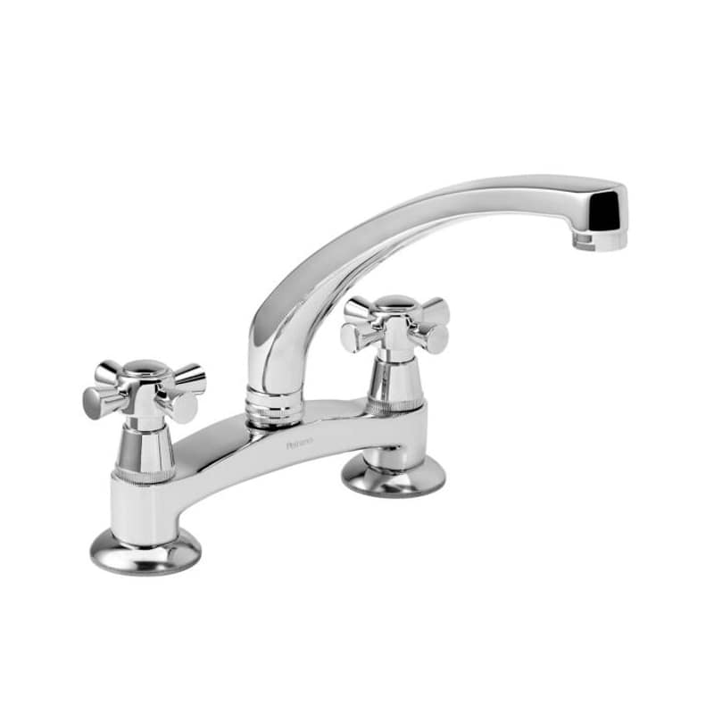 Grifería Juego Cocina Mesada Murcia Cromo Peirano 835