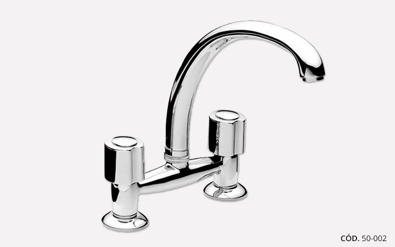 Grifería Mesada Pico Fundido Renacer Cromo Peirano 50-002