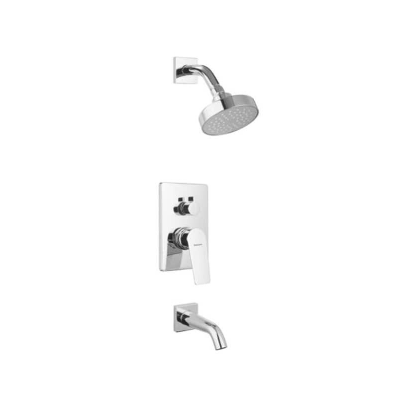 Grifería Monocomando Ducha Embutir Con Transferencia Río Cromo Peirano 80-176