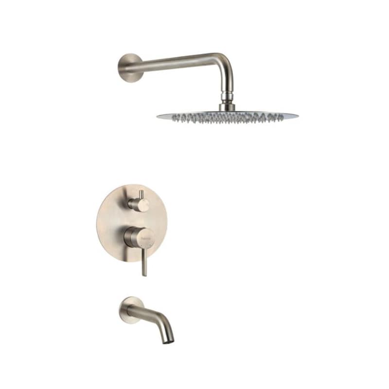 Grifería Monocomando Ducha Embutir Con Transferencia Steel Cromo Peirano 80-205