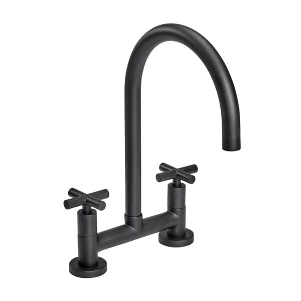 Grifería Mesada Bicomando Velvet Black Peirano 51-190