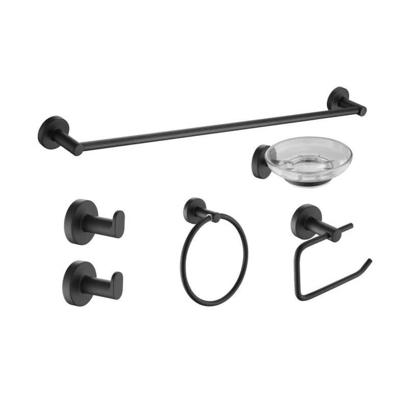 Kit Accesorios 6 Piezas Sensus Negro 73229Ne Piazza