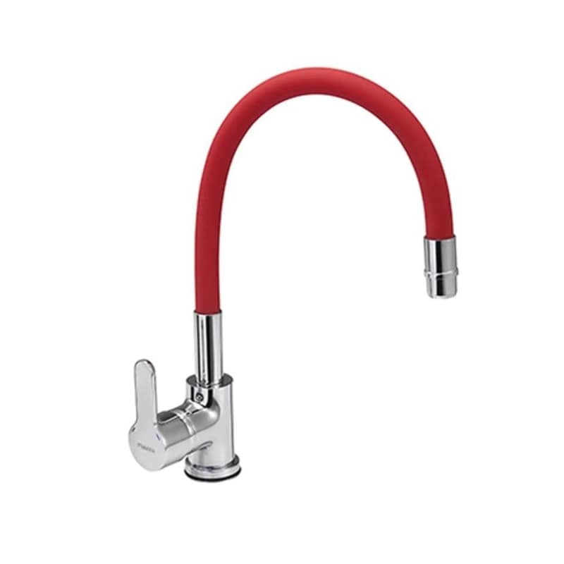 Grifería Monocomando Cocina Emblem Rojo Piazza 10016RO