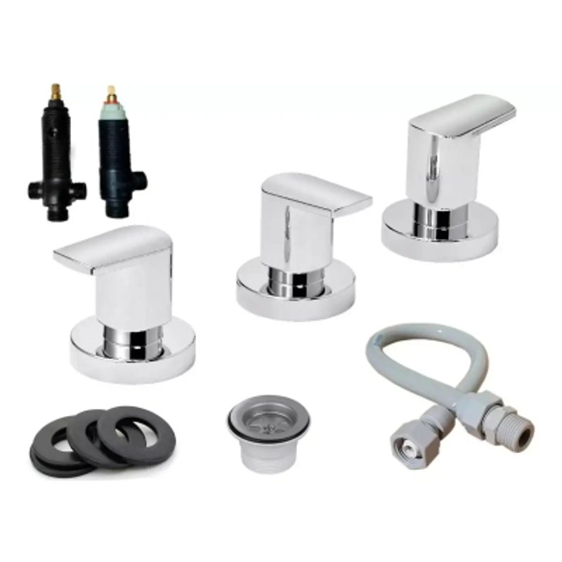 Grifería Bidet Viva Nova Con Cerámico Piazza 404211
