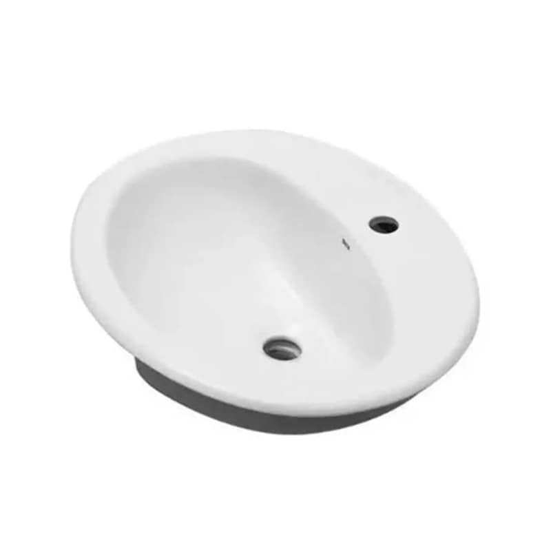 Bacha Capri 51.5X43.5 Blanco 1 Agujero Roca