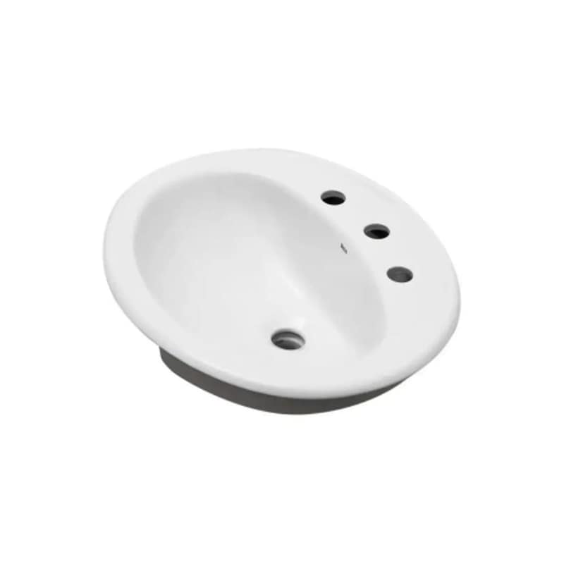 Bacha Capri 51.5X43.5 Blanco 3 Agujeros Roca