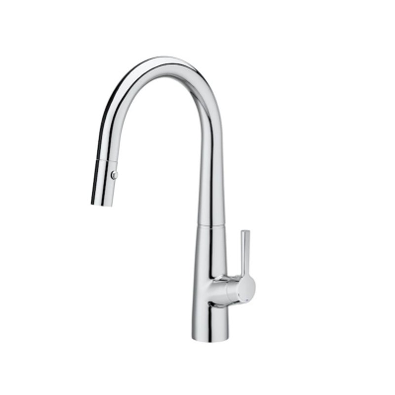 Grifería Monocomando Cocina Pico Curvo Syra Cromo Roca A5A812AC0L