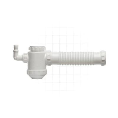 Sifón Simple Con Acceso Blanco Sifolimp