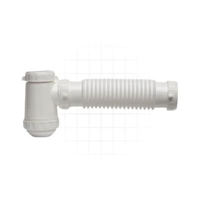 Sifón Simple Sin Acceso De 40 Blanco Sifolimp