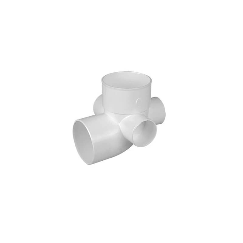 3.2 Codo 90 X 110 Macho-Hembra Con 3 Acometidas Tuboforte